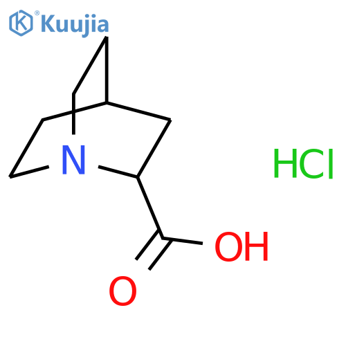 1-azabicyclo[2.2.2]octane-2-carboxylic acid hydrochloride structure