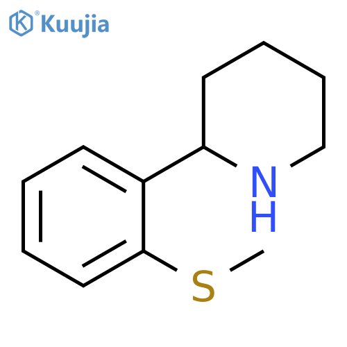 2-2-(methylsulfanyl)phenylpiperidine structure