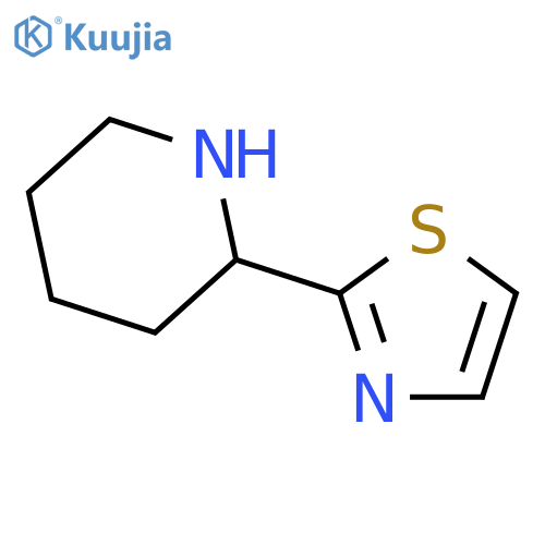 2-(1,3-Thiazol-2-yl)piperidine structure