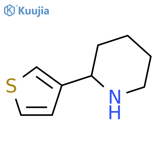 2-(thiophen-3-yl)piperidine structure