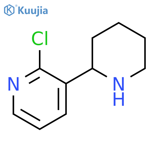2-Chloro-3-(piperidin-2-yl)pyridine structure