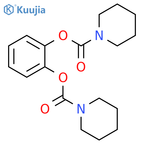 2-(piperidine-1-carbonyloxy)phenyl piperidine-1-carboxylate structure