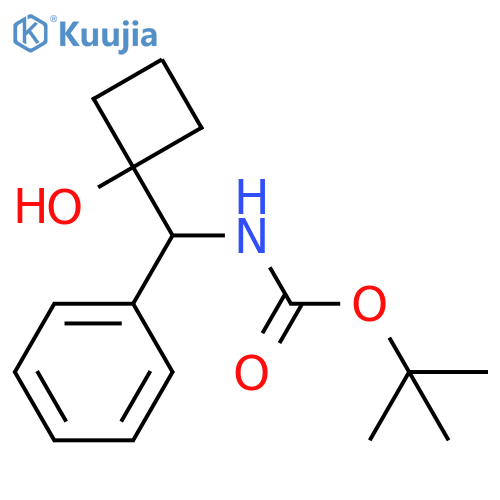 tert-butyl N-[(1-hydroxycyclobutyl)(phenyl)methyl]carbamate structure