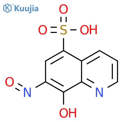 8-hydroxy-7-nitrosoquinoline-5-sulfonic Acid structure