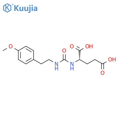 (2S)-2-[2-(4-methoxyphenyl)ethylcarbamoylamino]pentanedioic acid structure