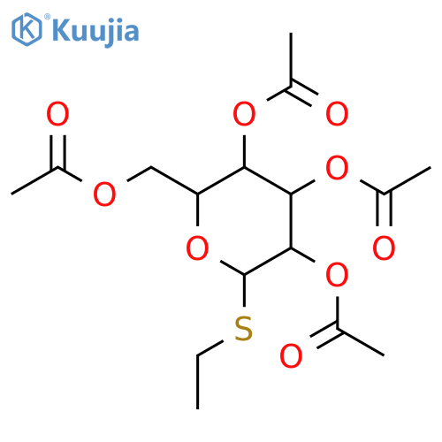 Ethyl 2,3,4,6-Tetra-O-acetyl-β-D-thioglucopyranoside structure