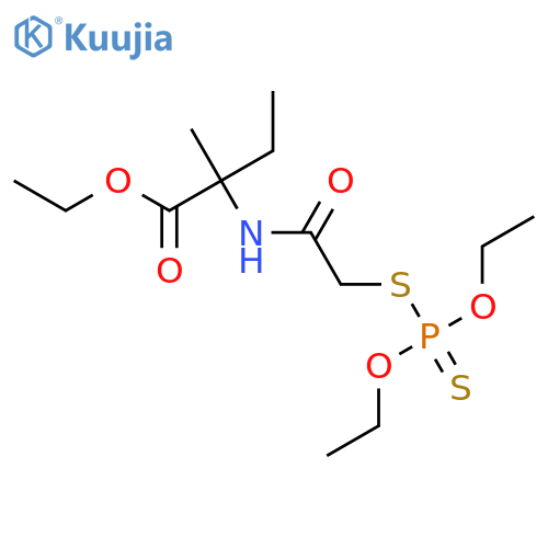 ethyl N-{[(diethoxyphosphorothioyl)sulfanyl]acetyl}isovalinate structure