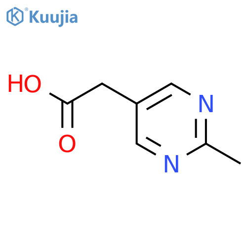 5-PYRIMIDINEACETIC ACID, 2-METHYL- structure