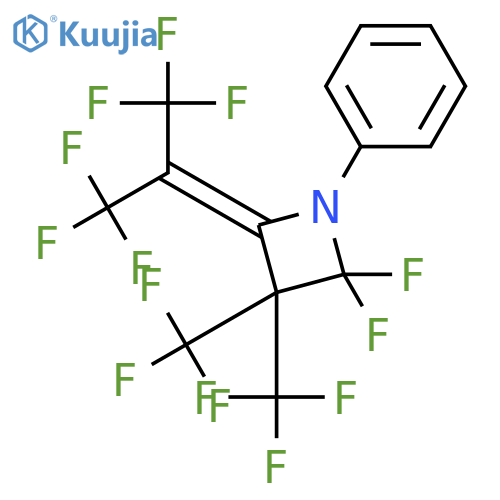 Azetidine,2,2-difluoro-1-phenyl-3,3-bis(trifluoromethyl)-4-[2,2,2-trifluoro-1-(trifluoromethyl)ethylidene]- structure