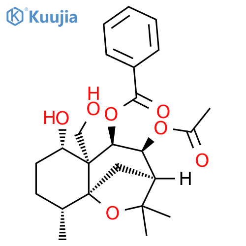 2H-3,9a-Methano-1-benzoxepin-4,5,6-triol,octahydro-5a-(hydroxymethyl)-2,2,9-trimethyl-, 4-acetate 5-benzoate,(3S,4S,5R,5aS,6S,9R,9aS)- (9CI) structure
