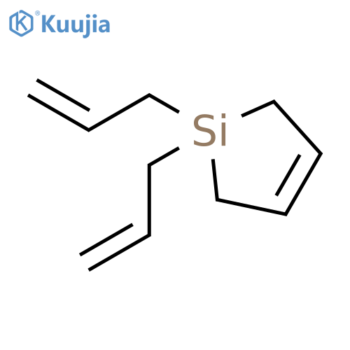 Silacyclopent-3-ene, 1,1-di-2-propenyl- structure
