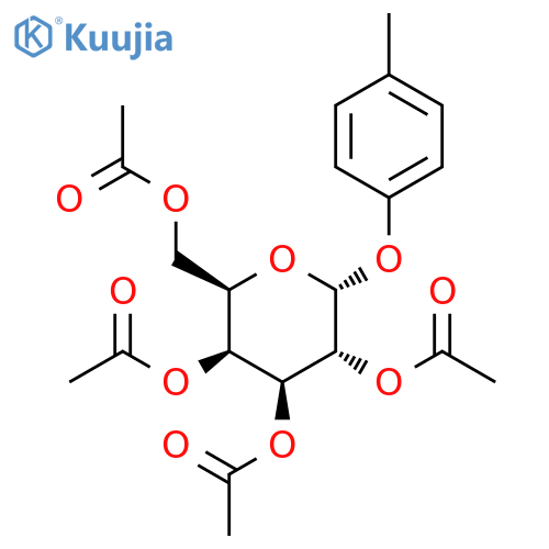 [(2R,3S,4S,5R,6R)-3,4,5-Triacetyloxy-6-(4-methylphenoxy)oxan-2-yl]methyl acetate structure