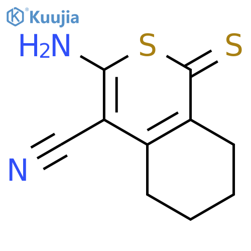 3-amino-1-sulfanylidene-5,6,7,8-tetrahydro-1H-isothiochromene-4-carbonitrile structure