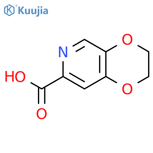 2H,3H-[1,4]dioxino[2,3-c]pyridine-7-carboxylic acid structure