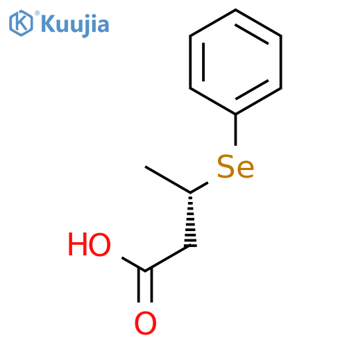 Butanoic acid, 3-(phenylseleno)-, (3S)- structure