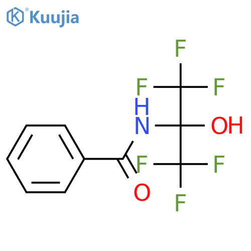 Benzamide, N-[2,2,2-trifluoro-1-hydroxy-1-(trifluoromethyl)ethyl]- structure