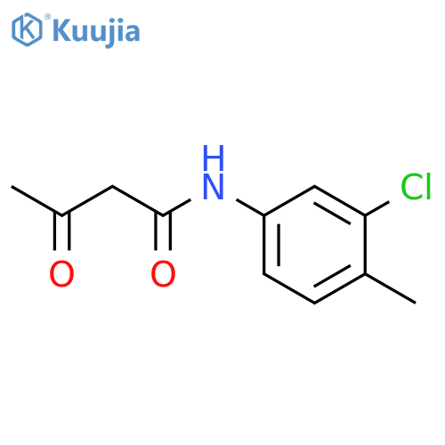 N-(3-chloro-4-methylphenyl)-3-oxobutanamide structure
