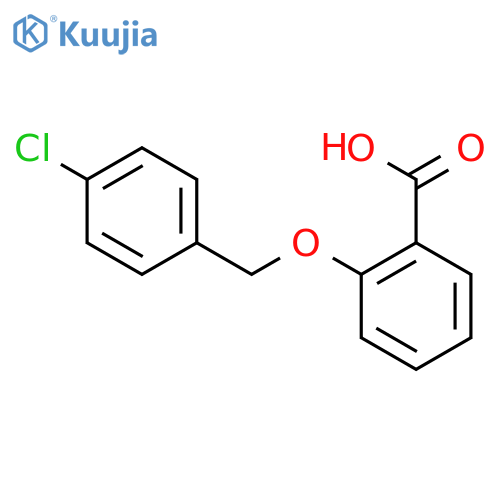 2-(4-Chlorophenyl)methoxybenzoic Acid structure
