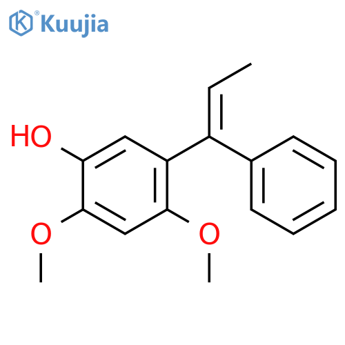 PHENOL, 2,4-DIMETHOXY-5-(1-PHENYL-1-PROPENYL)- structure