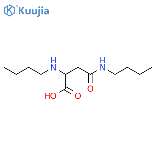 2-(butylamino)-3-(butylcarbamoyl)propanoic acid structure
