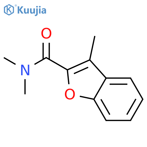 N,N,3-trimethyl-1-benzofuran-2-carboxamide structure