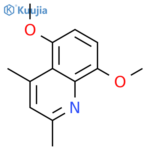 Quinoline,5,8-dimethoxy-2,4-dimethyl- structure
