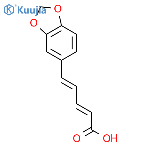 2,4-Pentadienoic acid,5-(1,3-benzodioxol-5-yl)- structure