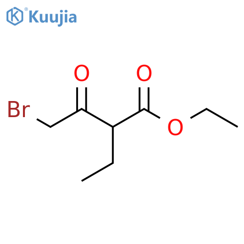 Ethyl 4-bromo-2-ethyl-3-oxobutanoate structure