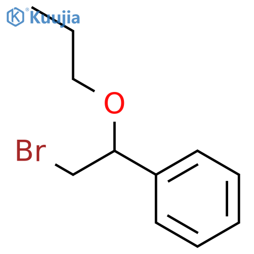 (2-bromo-1-propoxyethyl)benzene structure