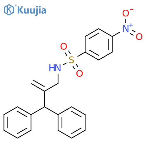 BENZENESULFONAMIDE, N-[2-(DIPHENYLMETHYL)-2-PROPENYL]-4-NITRO- structure