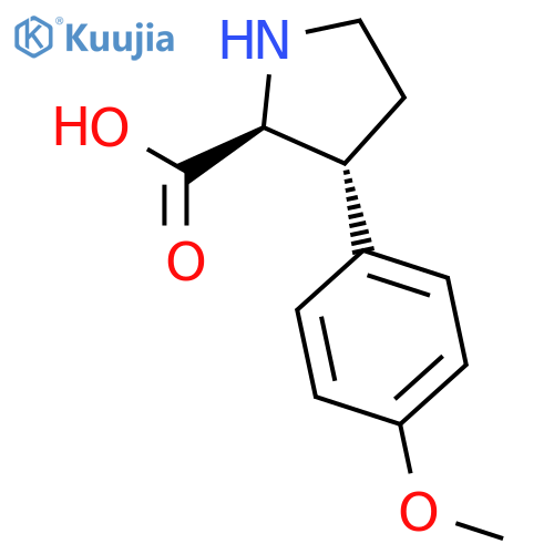 L-Proline, 3-(4-methoxyphenyl)-, (3R)- structure