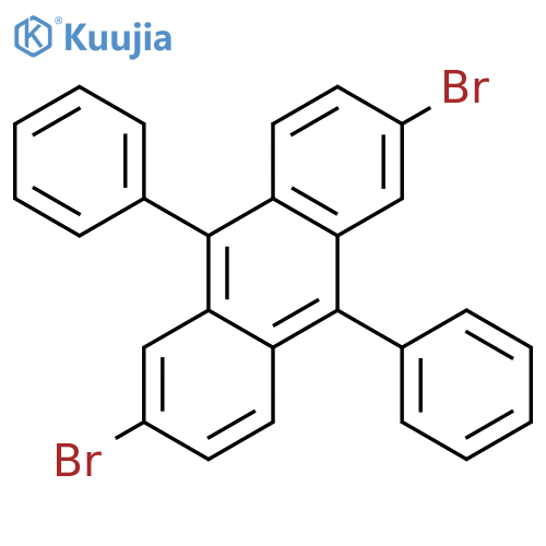 2,6-Dibromo-9,10-diphenylanthracene structure