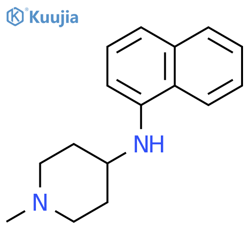 4-Piperidinamine, 1-methyl-N-1-naphthalenyl- structure
