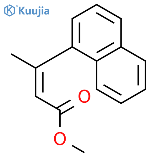 2-BUTENOIC ACID, 3-(1-NAPHTHALENYL)-, METHYL ESTER, (2E)- structure