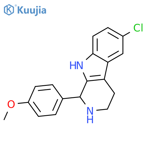6-chloro-1-(4-methoxyphenyl)-1H,2H,3H,4H,9H-pyrido3,4-bindole structure