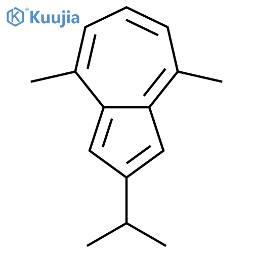 Azulene,4,8-dimethyl-2-(1-methylethyl)- structure