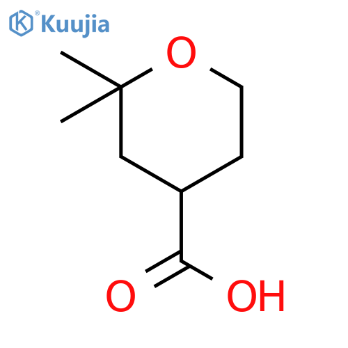 2,2-dimethyloxane-4-carboxylic acid structure