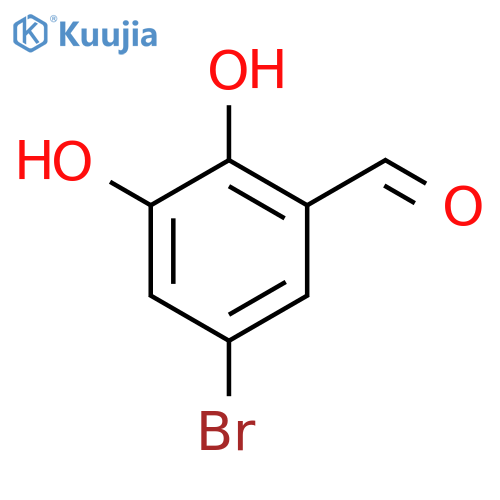 5-Bromo-2,3-dihydroxybenzaldehyde structure
