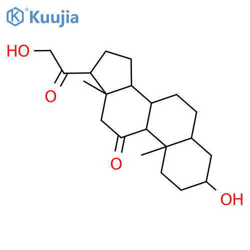 (3beta,5beta)-3,21-Dihydroxypregnane-11,20-dione structure