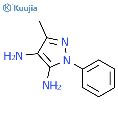 3-Methyl-1-phenyl-1H-pyrazole-4,5-diamine structure