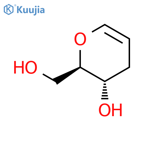 (2R,3S)-2-(hydroxymethyl)-3,4-dihydro-2H-pyran-3-ol structure