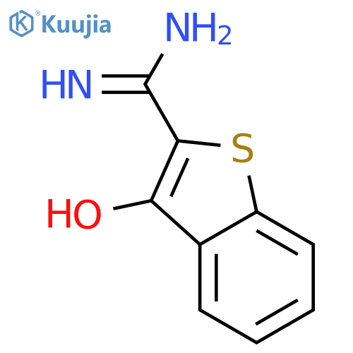 3-HYDROXY-1-BENZOTHIOPHENE-2-CARBOXIMIDAMIDE structure