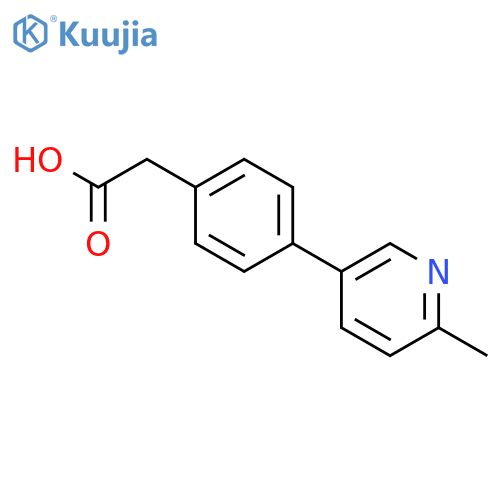BENZENEACETIC ACID, 4-(6-METHYL-3-PYRIDINYL)- structure