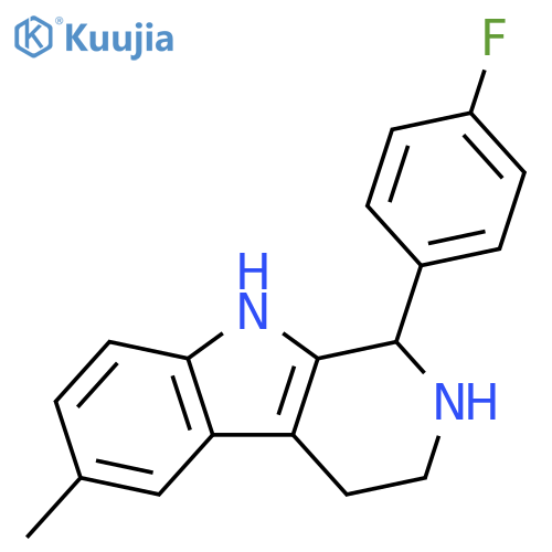 1-(4-fluorophenyl)-6-methyl-1H,2H,3H,4H,9H-pyrido3,4-bindole structure