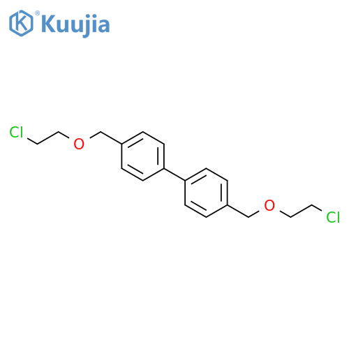 1,1'-BIPHENYL, 4,4'-BIS[(2-CHLOROETHOXY)METHYL]- structure