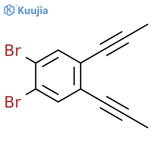 Benzene, 1,2-dibromo-4,5-di-1-propynyl- structure