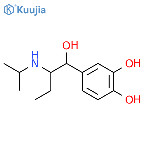 4-{1-hydroxy-2-(propan-2-yl)aminobutyl}benzene-1,2-diol structure