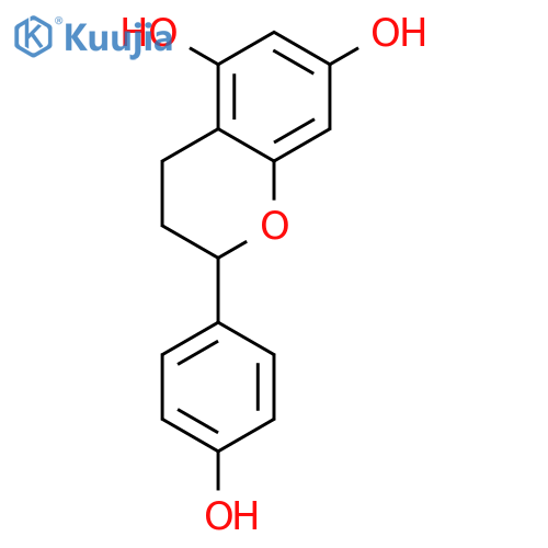 2H-1-Benzopyran-5,7-diol, 3,4-dihydro-2-(4-hydroxyphenyl)- structure