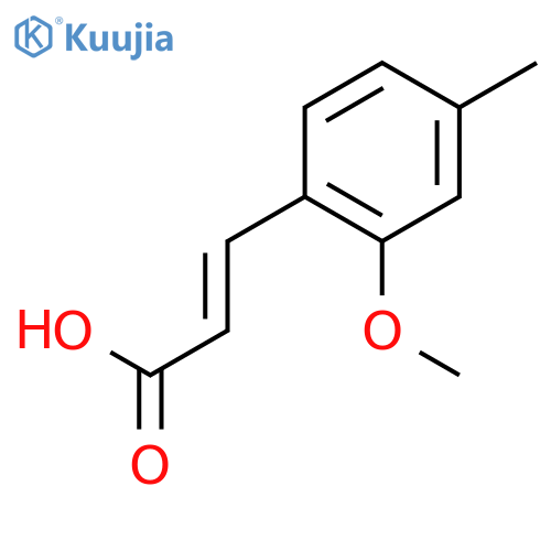 2-Propenoic acid, 3-(2-methoxy-4-methylphenyl)- structure