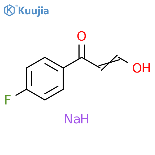 Sodium 3-(4-fluorophenyl)-3-oxoprop-1-en-1-olate structure
